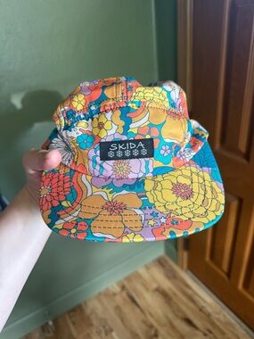 Skida Floral 5-Panel Cap in Bright Multicolor